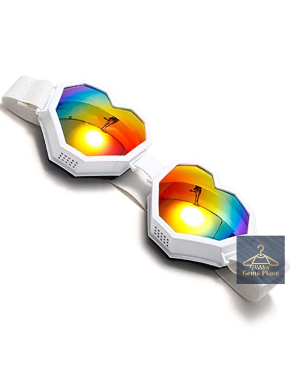 Heart Shaped Sunglasses Ski Goggles Oversize Love Glasses Unisex
